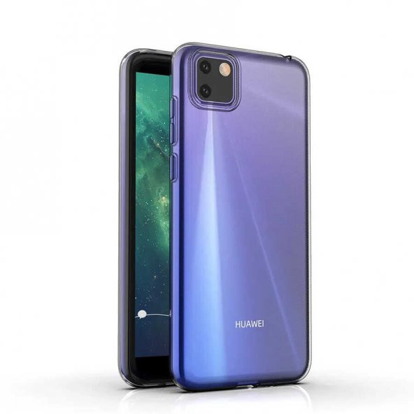 Huawei Y5P Kılıf İnce Esnek Sararmaz Şeffaf Süper Silikon ürün görseli 1
