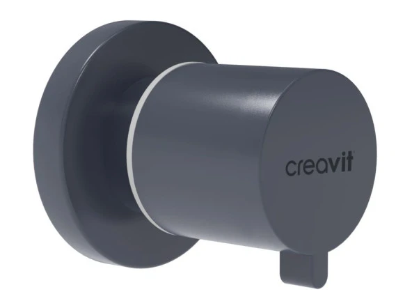 Creavi̇t AC50L.BSM Basalt Mat Aç-Kapa Ara Kesme Valfi 1/2 ürün görseli 1