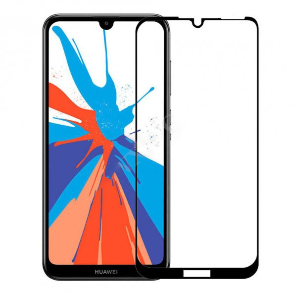 Bufalo Huawei Y6s Ekran Koruyucu 9D Temperli Cam - Siyah ürün görseli 1