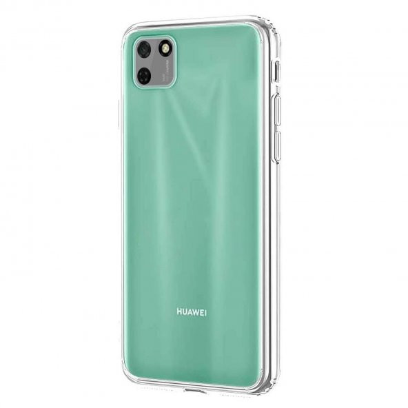 Huawei Y5p Kılıf FitCase Toz Koruma Tıpalı Şeffaf Arka Kapak ürün görseli 1