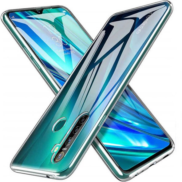 Realme C3 Kılıf İnce Esnek Sararmaz Şeffaf Süper Silikon ürün görseli 1
