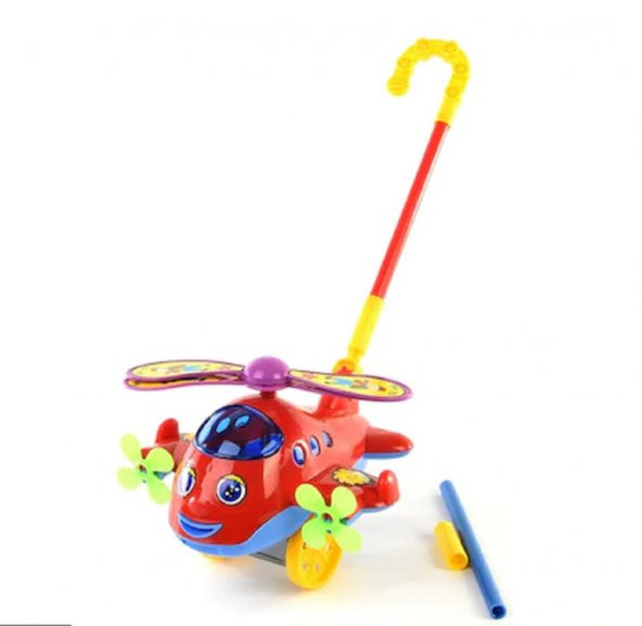 Oyuncak Sopalı Sesli Tombul Helikopter - Resim 3