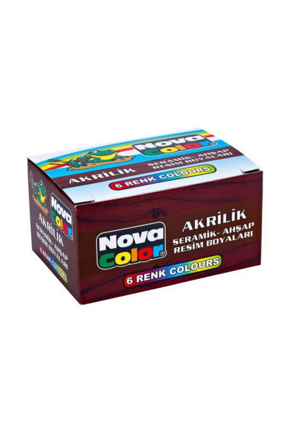 Nova Color Akrilik Boya 6 Renk 30 CC NC-180 ürün görseli 1