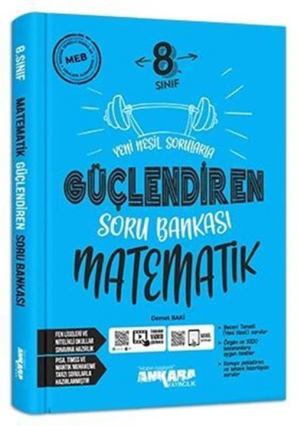 Ankara 8. Sınıf Lgs Matematik Güçlendiren Soru Bankası 2023 ürün görseli 1