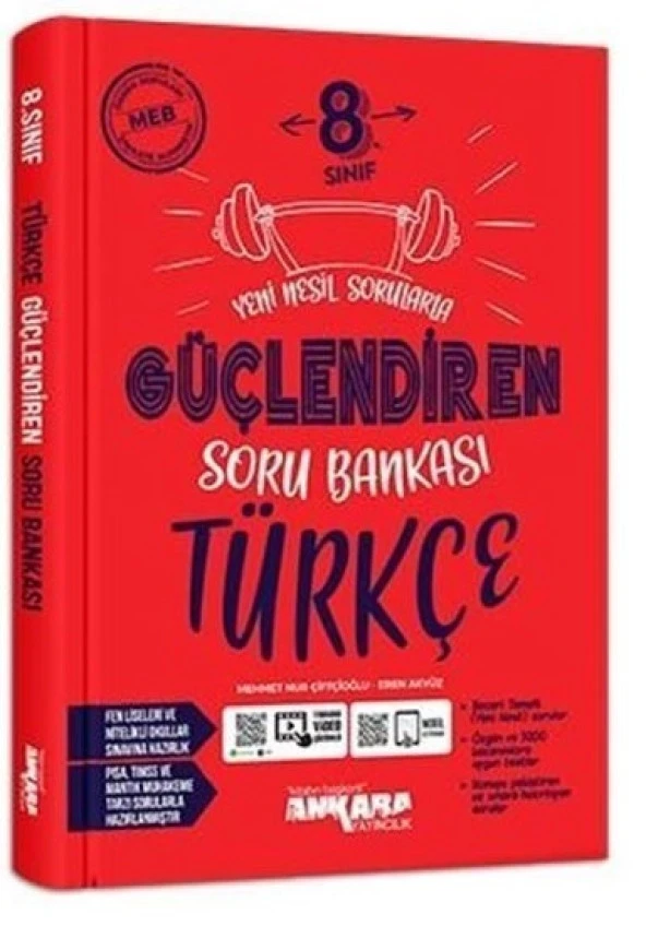 Ankara 8. Sınıf Lgs Türkçe Güçlendiren Soru Bankası 2023 ürün görseli 1