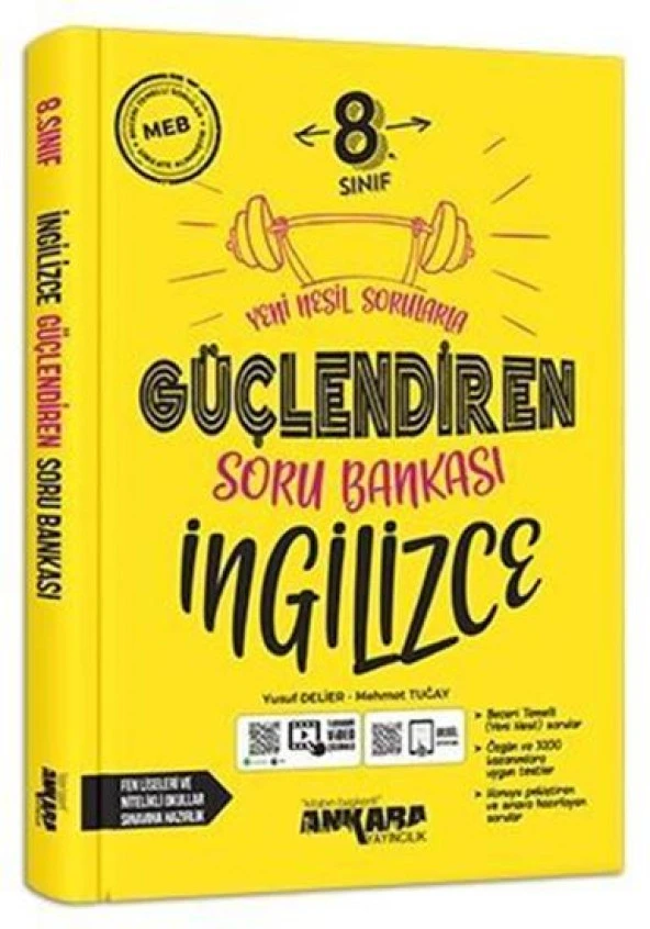 Ankara 8. Sınıf Lgs İngilizce Güçlendiren Soru Bankası 2023 ürün görseli 1