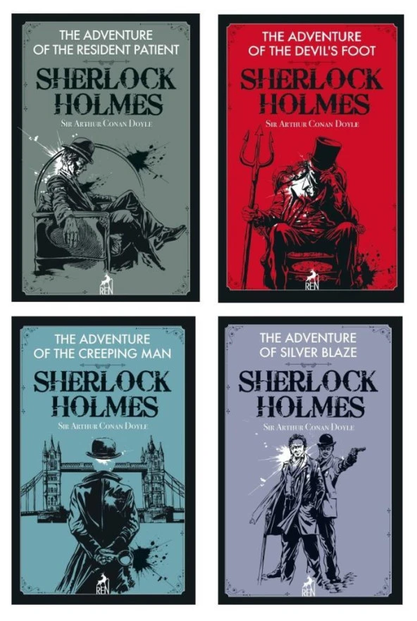 Sherlock Holmes İngilizce Roman Seti 4 Kitap ürün görseli 1