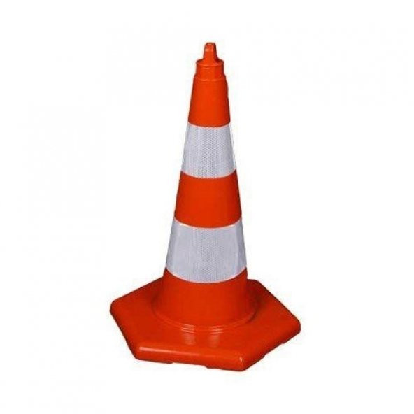 PVC Trafik Konisi 75 CM Reflektörlü ürün görseli 1