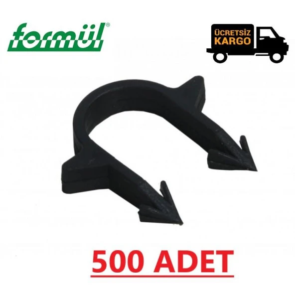 Boru Tutucu Yere Tespit U Klips (500 Adet) MOBİL BORU YERDEN ISITMA İÇİN ürün görseli 1