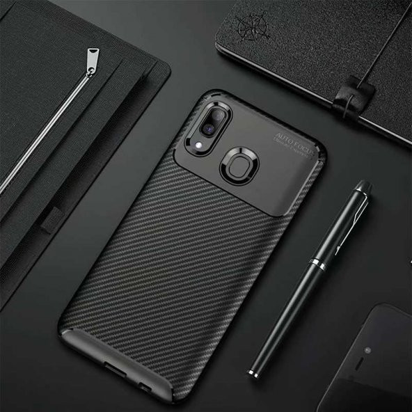 Galaxy A20 Kılıf Zore Negro Silikon - Resim 6