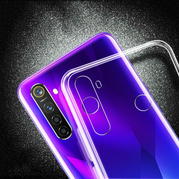 Realme 5 Pro Kılıf Zore Süper Silikon - Resim 4