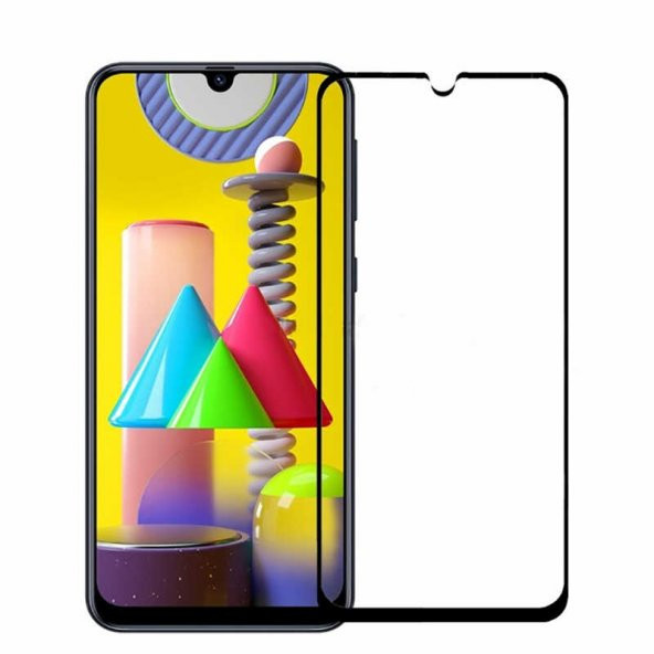 Galaxy M31 Zore Kenarları Kırılmaya Dayanıklı Cam Ekran Koruyucu ürün görseli 1
