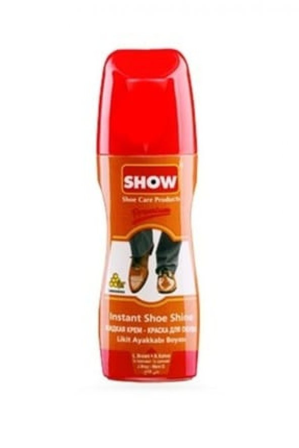 2 ADET AÇIK KAHVE RENGİ SHOW LİKİT AYAKKABI BOYASI 75 ML ürün görseli 1