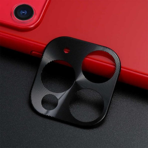 Apple iPhone 11 Pro Max  Evastore Metal Kamera Koruyucu - Resim 2