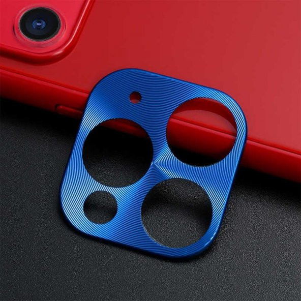 Apple iPhone 11 Pro Max  Evastore Metal Kamera Koruyucu - Resim 3