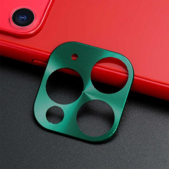 Apple iPhone 11 Pro Max  Evastore Metal Kamera Koruyucu - Resim 4