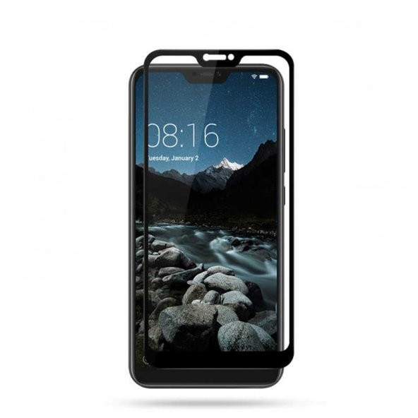 Xiaomi Mi 8 Lite  Evastore Kenarları Kırılmaya Dayanıklı Cam Ekran Koruyucu ürün görseli 1