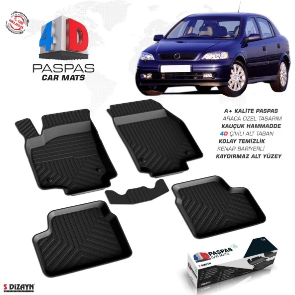 OPEL ASTRA G 4D HAVUZLU PASPAS 1998 VE ÜZERİ A+KALİTE ürün görseli 1