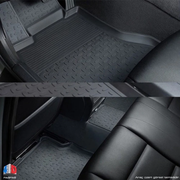 Dacia Logan 2 4D Havuzlu Paspas 2014 ve Üzeri A+Plus - Resim 4