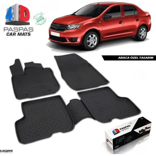 Dacia Logan 2 4D Havuzlu Paspas 2014 ve Üzeri A+Kalite ürün görseli 1