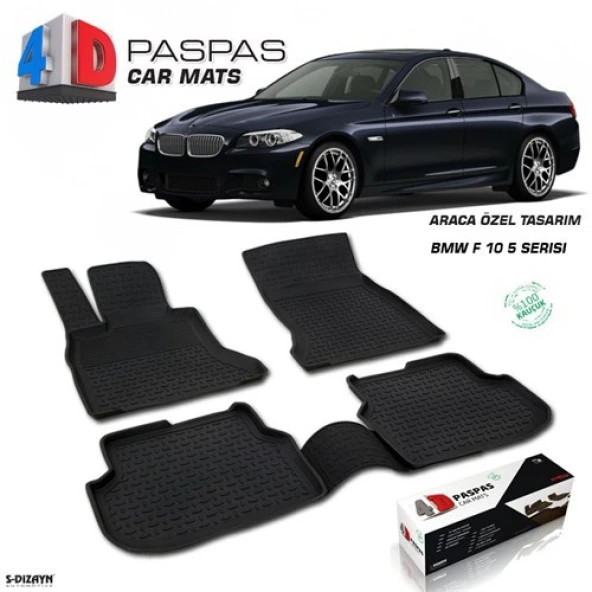 BMW 5 Serisi F10 4D Havuzlu Paspas 2010 ve Üzeri A+Kalite ürün görseli 1