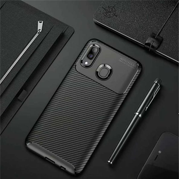 Galaxy A30 Kılıf  Evastore Negro Silikon - Resim 2