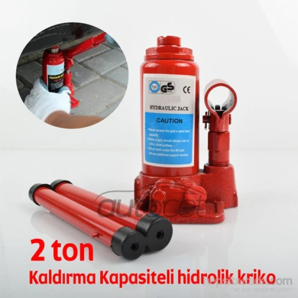 Hidrolik Kriko 2 Ton Kaldırma Kapasiteli - Resim 2