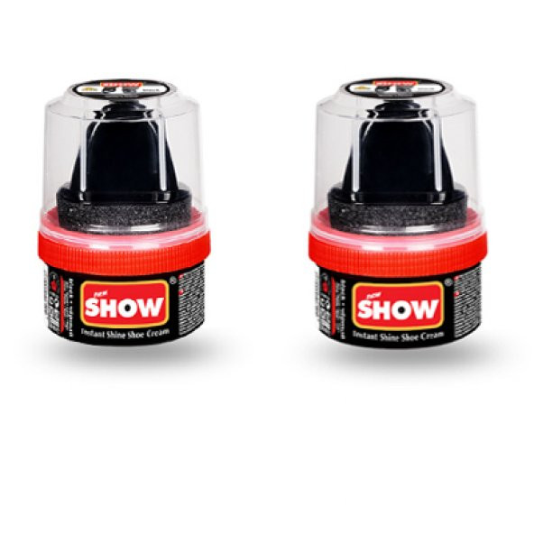 2 ADET SİYAH SHOW AYAKKABI BOYASI 50 ML ürün görseli 1