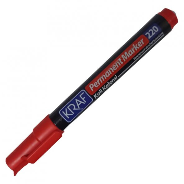 KRAF PERMANENT MARKER YUV.UC KIRMIZI 1 LI (220) ürün görseli 1