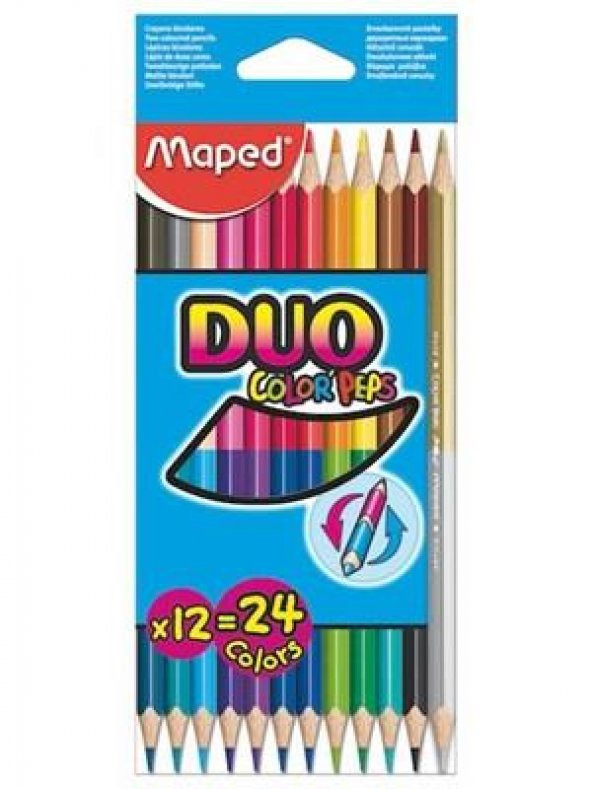 MAPED KURU BOYA DUO COLOR PEPS 24 RENK (829600) ürün görseli 1