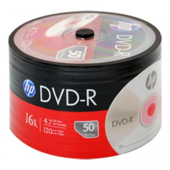 HP DVD-R 16X 4.7GB 50 LI SHRINK ürün görseli 1