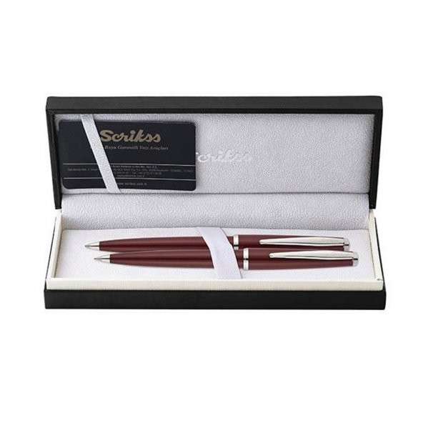 SCRIKSS TUKENMEZ+VERSATIL SET OZEL KUTU BORDO(33V) ürün görseli 1
