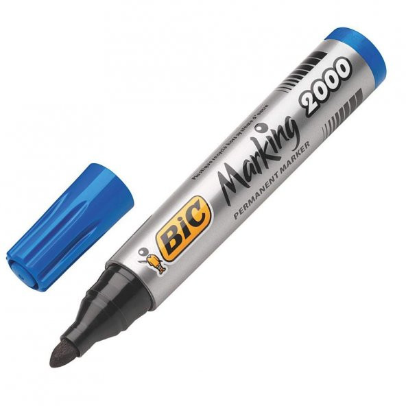 BIC PERMANENT MARKER 2000 MAVI TEKLI ürün görseli 1