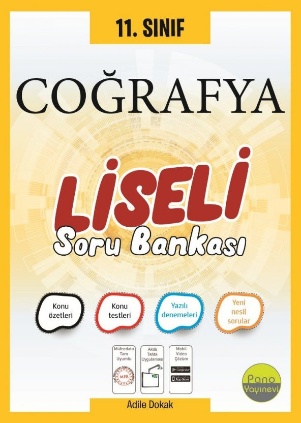 Pano 11. Sınıf Coğrafya Soru Bankası (Liseli) ürün görseli 1