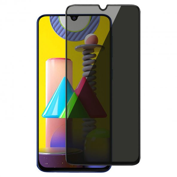 Samsung Galaxy A31 Hayalet Privacy Gizli Cam Ekran Koruyucu Siyah ürün görseli 1