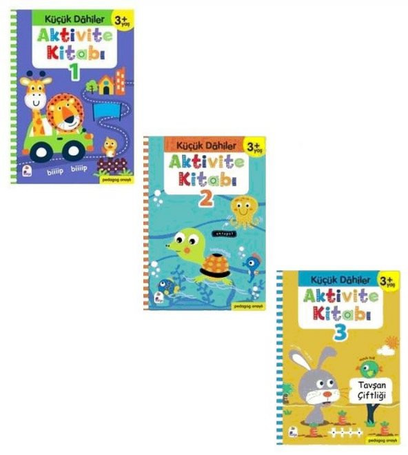 Küçük Dahiler Aktivite Seti 3 Kitap ( 3+ Yaş ) ürün görseli 1