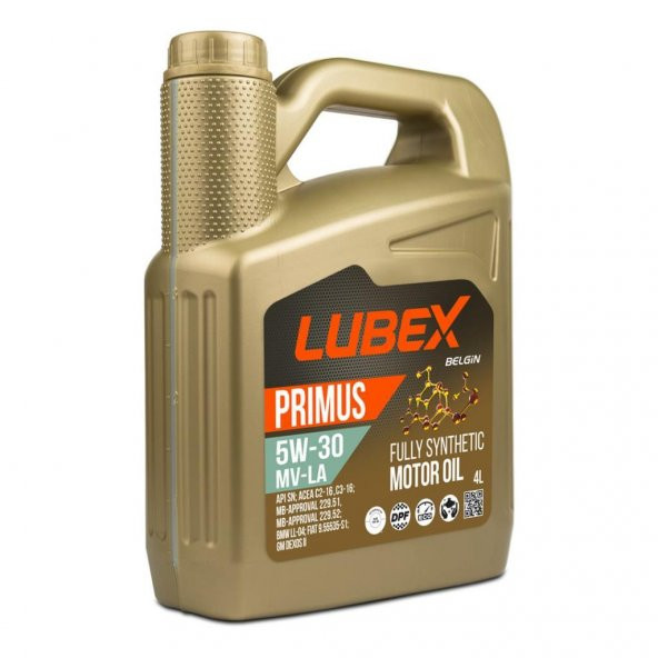 Lubex Primus MV-LA 5W-30 4 Lt Tam Sentetik Motor Yağı ürün görseli 1