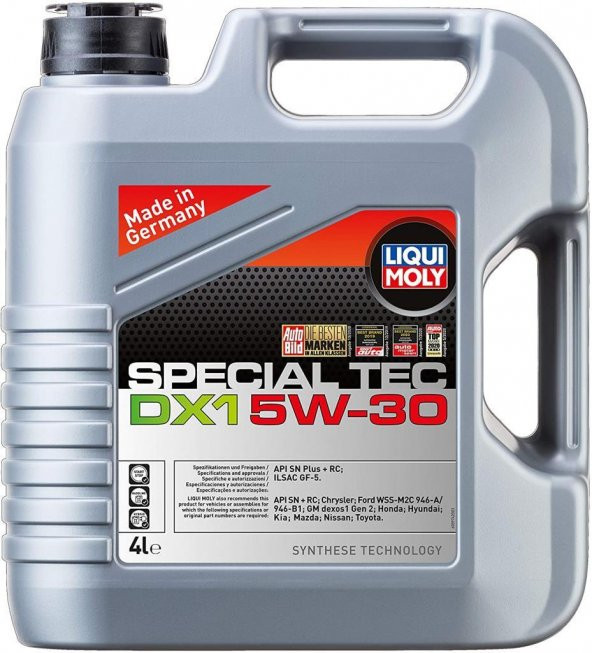 Liqui Moly Special Tec DX1 Gen 2 5W-30 Motor Yağı 4 lt. 20968 ürün görseli 1