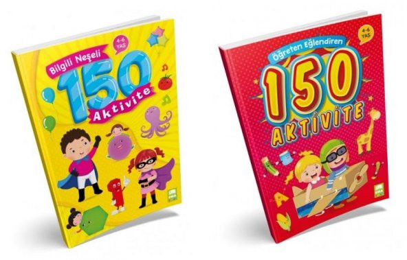 Öğreten Eğlendiren Bilgili Neşeli 150 Aktivite Seti 2 Kitap ürün görseli 1