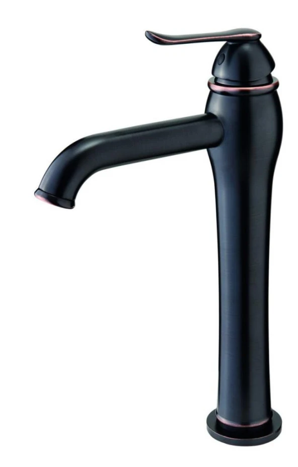 Gpd MSL150-O Tauro Set Üstü Yüksek Çanak Tipi Lavabo Bataryası Siyah ürün görseli 1