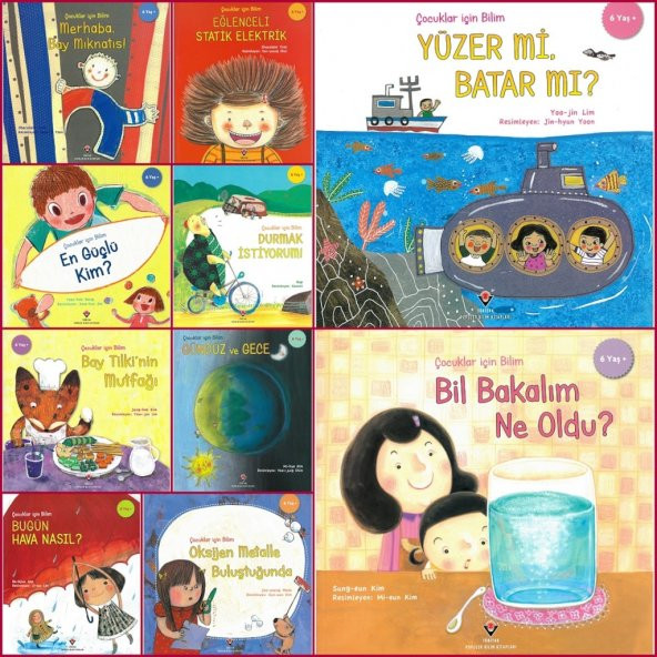 Tübitak Çocuklar için Popüler Bilim (6+ Yaş) 10 Kitap (Set-1) ürün görseli 1