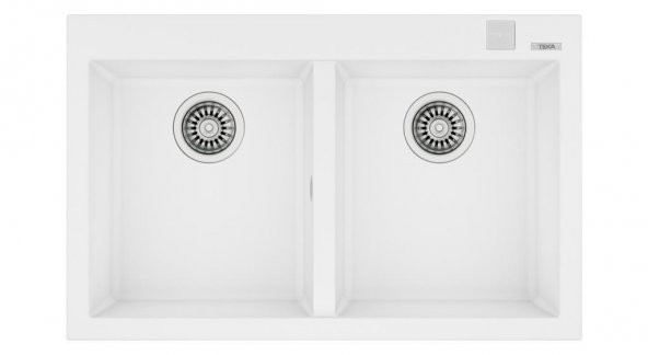 TEKA FORSQUARE 790 TG BEYAZ GRANİT EVYE ürün görseli 1