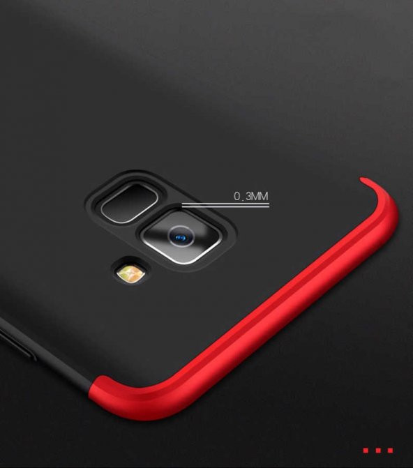 Teleplus Samsung Galaxy A6 2018 Plus 360 Full Korumalı Kapak - Resim 8