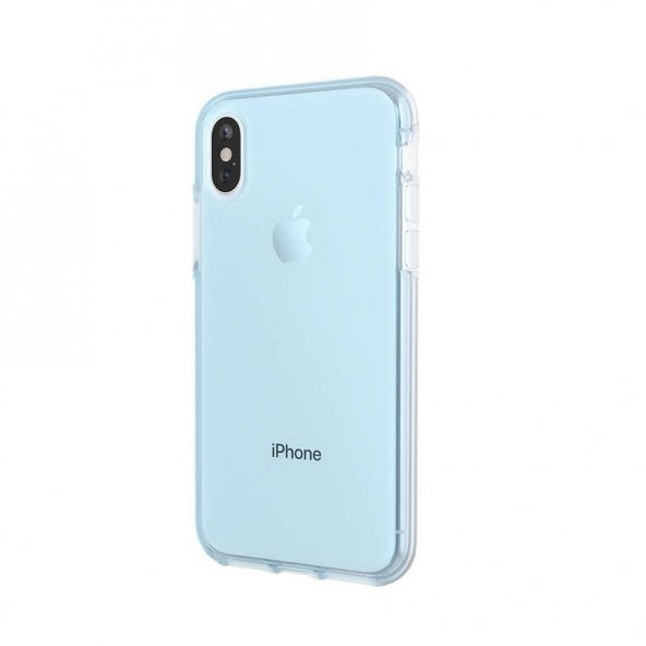 iPhone XS Max Kılıf Ice Cube Hibrit Sert Silikon - Resim 2