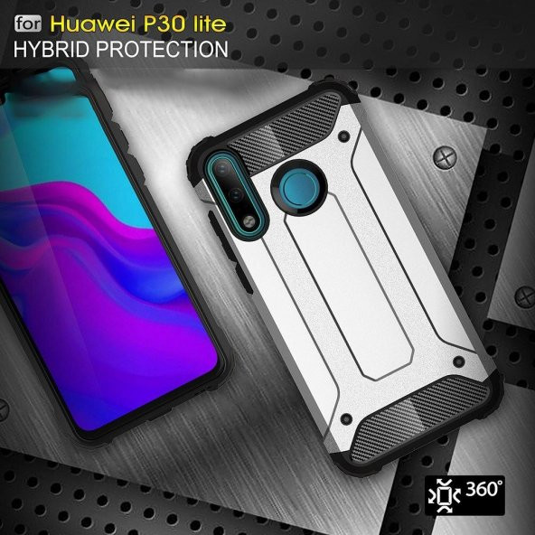 Teleplus Huawei P40 Lite E Kılıf Çift Katmanlı Tank Silikon - Resim 11