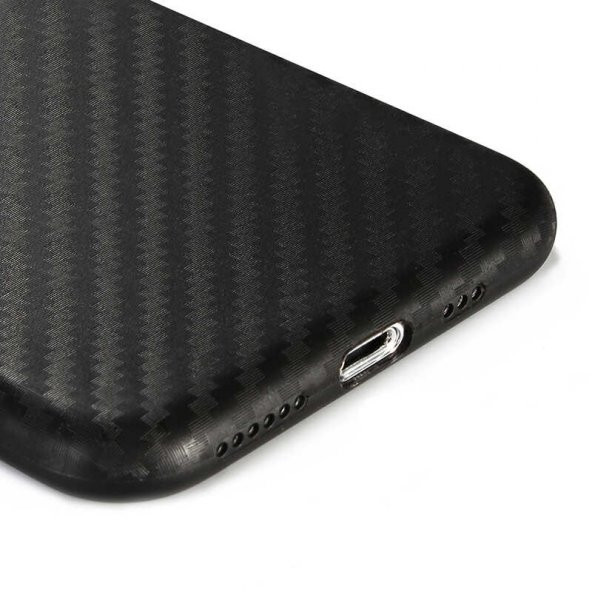 Teleplus iPhone 11 Kılıf Karbon PP Silikon - Resim 2