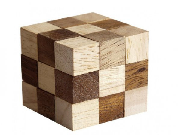 Yılan Küp Ahşap Puzzle - Resim 2