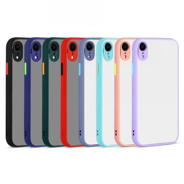 Apple iPhone XR 6.1 Kılıf Kamera Korumalı Mat Sert Lüx Rubber ürün görseli 1