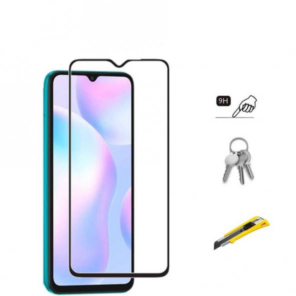 Xiaomi Redmi 9A Zore Kenarları Kırılmaya Dayanıklı Cam Ekran Koruyucu ürün görseli 1