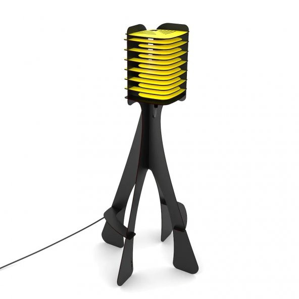 WoodACT Bellis Dekoratif Lambader - Resim 3